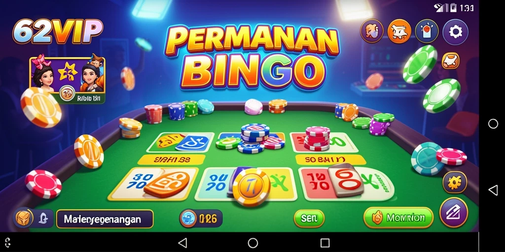 Tampilan permainan Bingo yang seru dan interaktif.