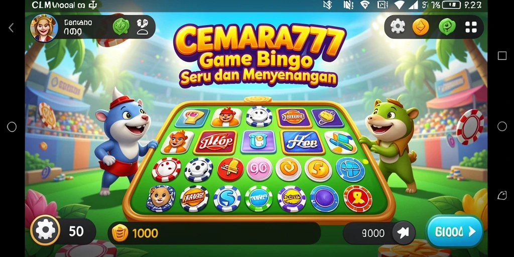 Tampilan gameplay Bingo seru di CEMARA777.