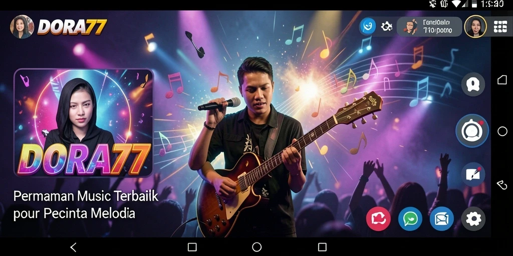 Tampilan gameplay DORA77 yang menggugah semangat bermain musik.