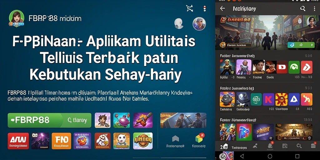 Tampilan utama FBRP88 dengan berbagai fitur utilitas.
