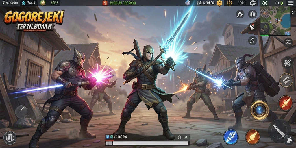 Gameplay mendebarkan dalam GOGOREJEKI dengan pertempuran epik.