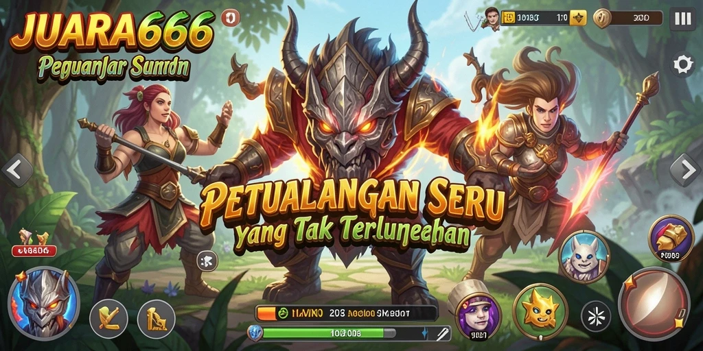 Tampilan menarik dari gameplay petualangan JUARA666.