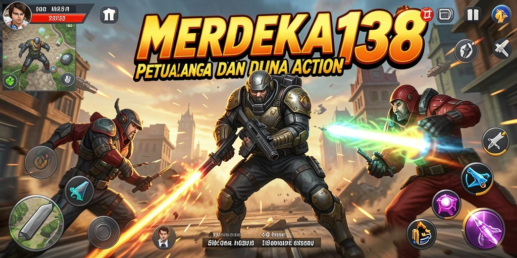 Tampilan gameplay seru dan mendebarkan dari MERDEKA138.