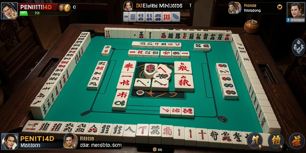 Screenshot menampilkan serunya gameplay Mahjong di PENITI4D.
