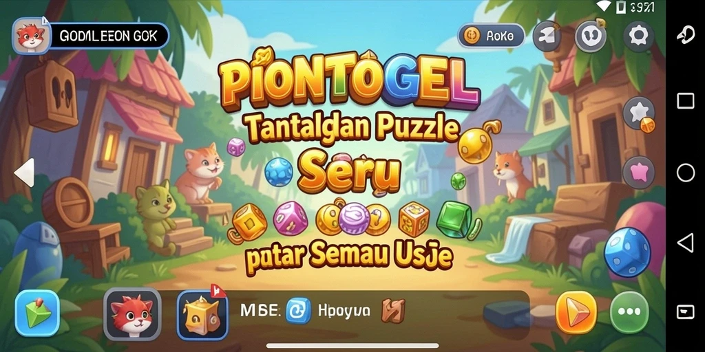Screenshot gameplay <strong>PIONTOGEL</strong> menampilkan teka-teki yang menarik dan interaktif.