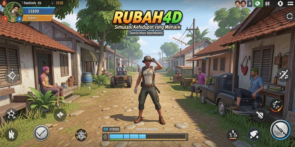 Tampilan gameplay menarik RUBAH4D yang menunjukkan simulasi kehidupan.