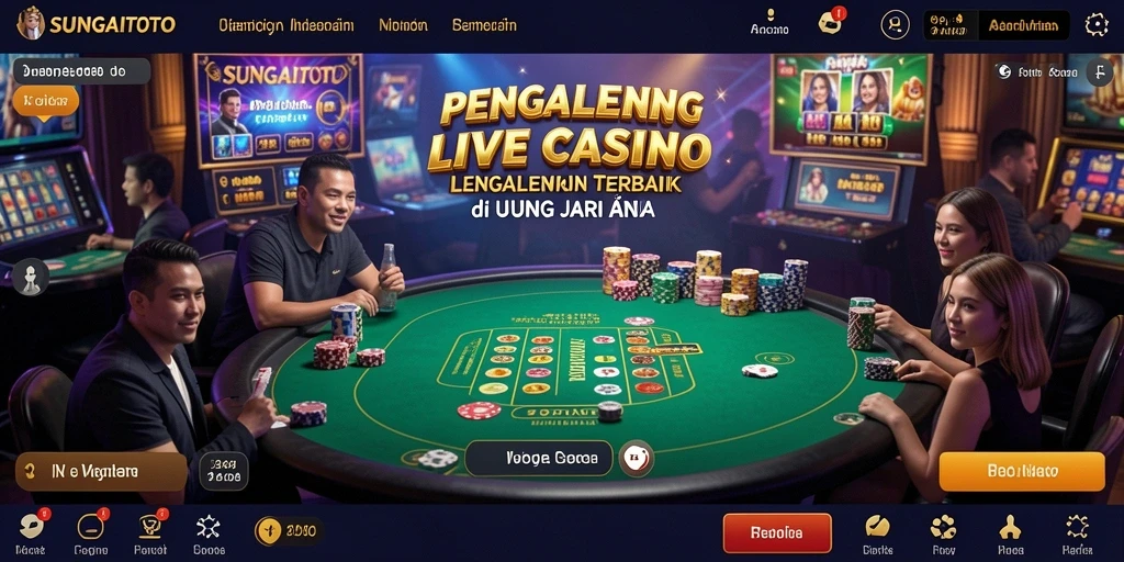 Tampilan gameplay mendebarkan di SUNGAITOTO dengan dealer langsung.