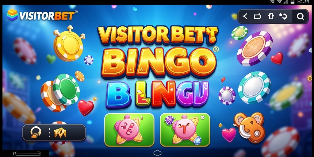 Tampilan gameplay menarik dari game Bingo VISITORBET.